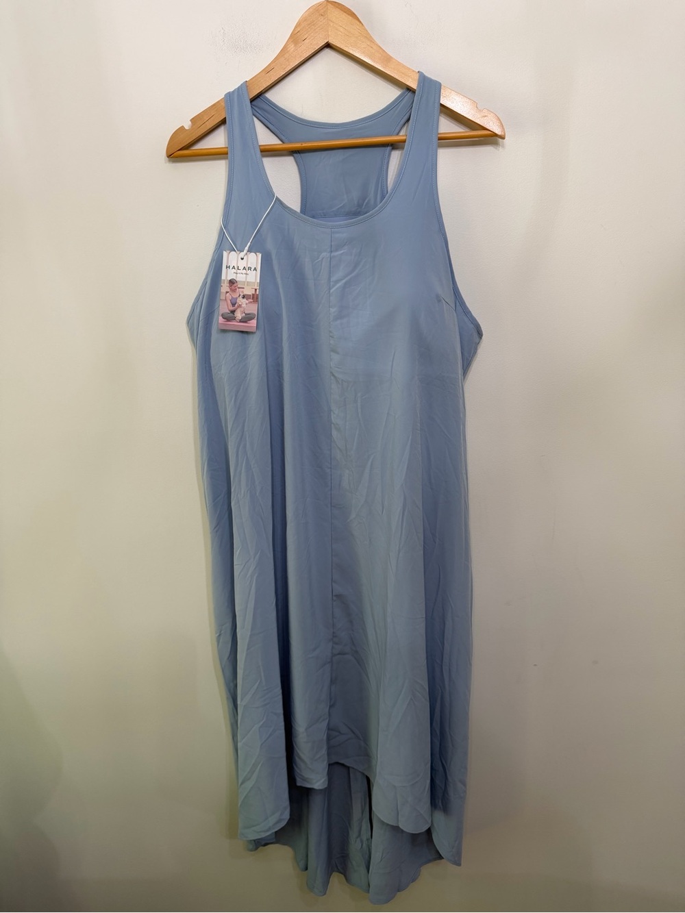 NWT Halara Breezeful Backless Racerback Dress High Low Flowy Midi Women’s XL - Picture 2 of 9
